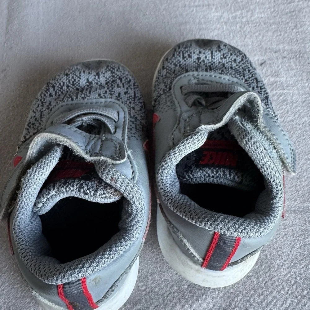 Size‎ 4c - Nike FLEX CONTACT (TDV) Toddlers Grey/Red 917935-003 Shoes